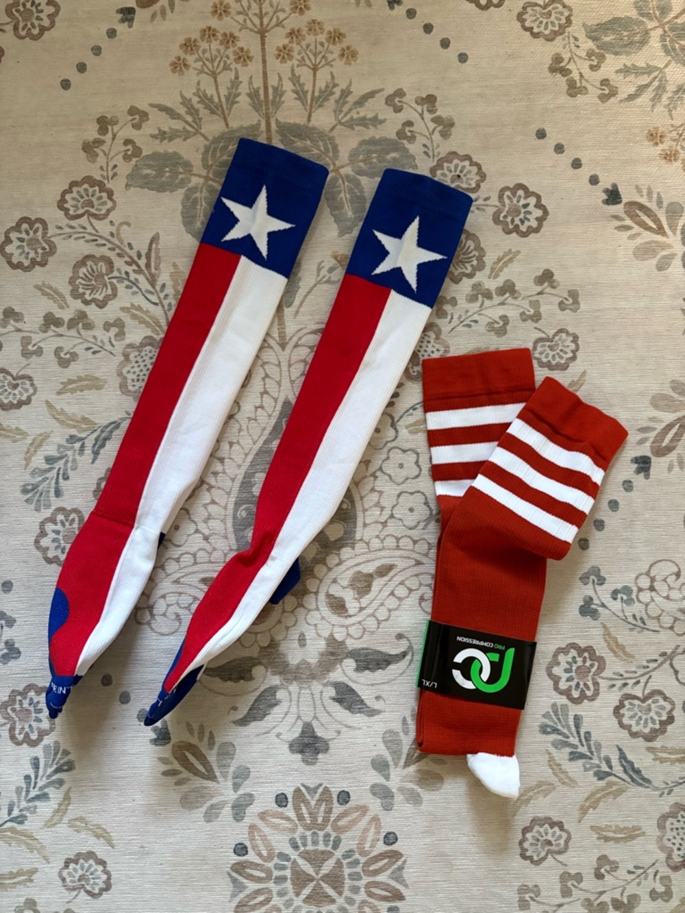 Texas Flag & University of Texas Longhorns Knee High Compression Socks